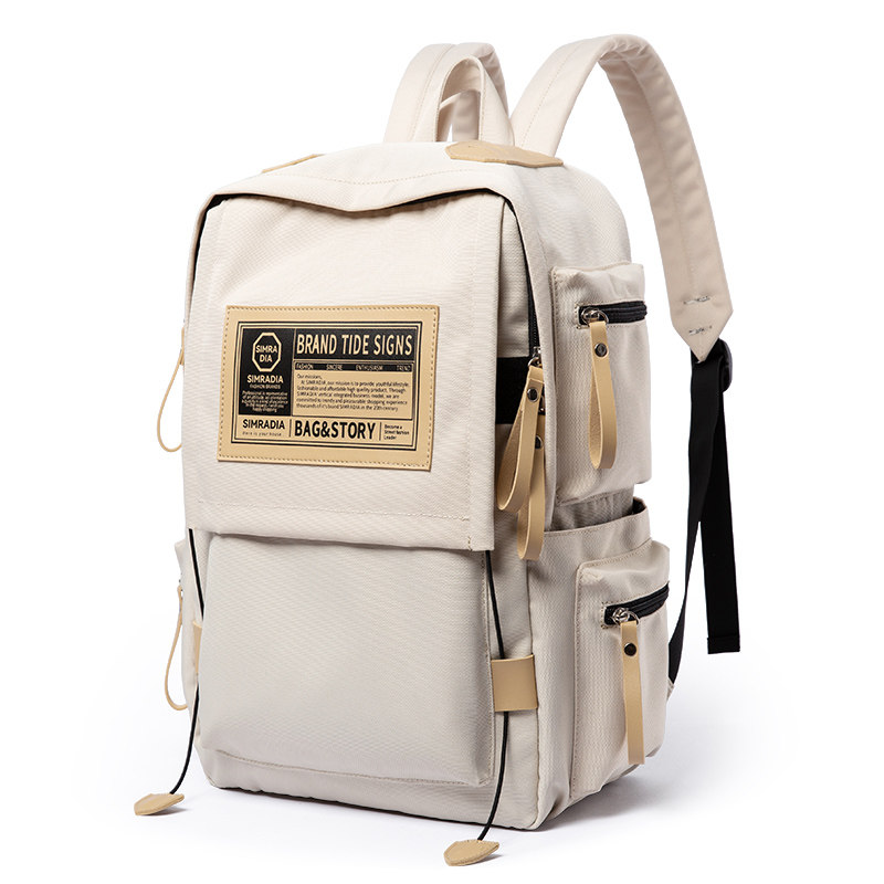 女背包大学生上班通勤短途休闲包包 雨墨双肩背包