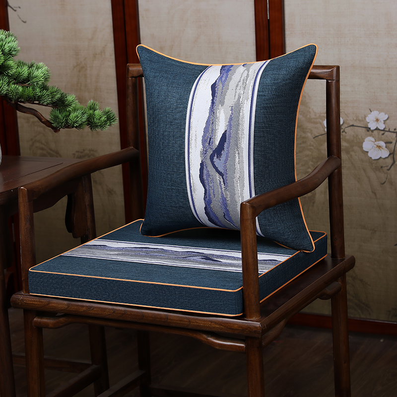 中式红木沙发坐垫椅子办公室久坐乳胶餐椅茶椅座椅垫子凳子垫定做-图1