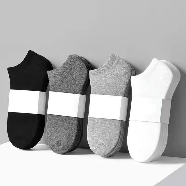 50 Pairs of Socks Men's Summer Socks Men's Summer Thin Short Socks Anti-odor and Sweat-Absorbent Low Cut Socks Crew Socks ຖົງຕີນຜູ້ຊາຍ
