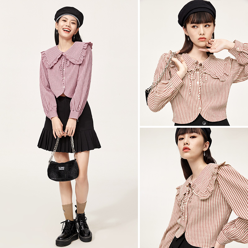 a21夏季防晒外套长袖宽松纯棉衬衫 a21女装衬衫