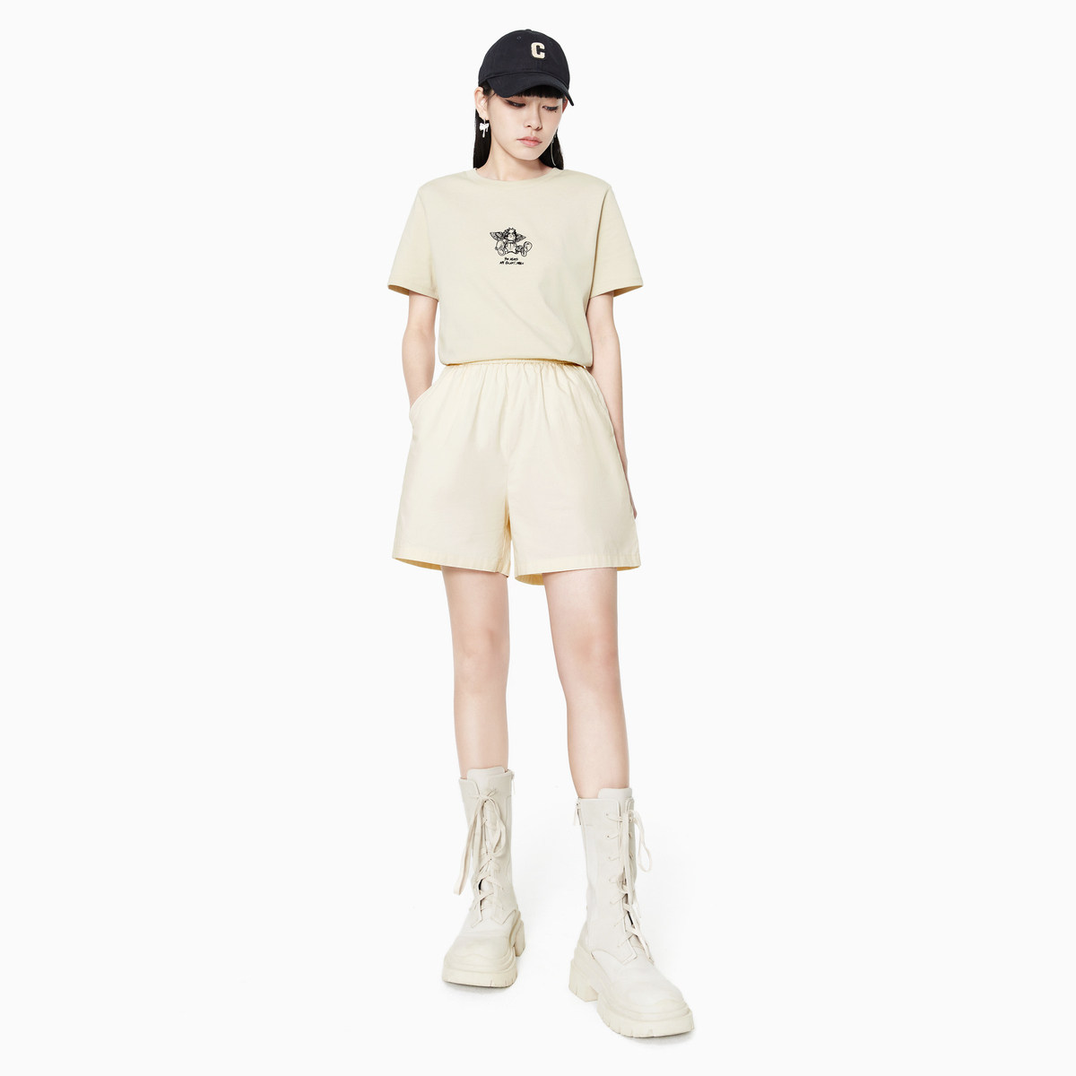 a21女装2022春夏宽松休闲阔腿裤 a21女装休闲裤