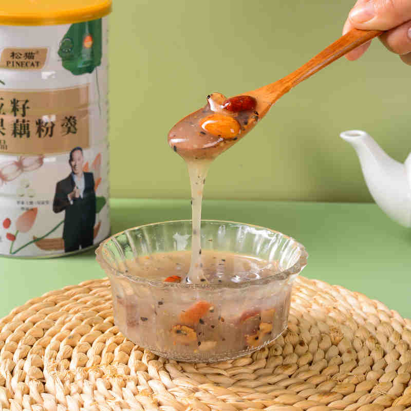 奇亚籽坚果颗粒藕粉羹罐装免煮开水冲泡即食营养早餐代餐500克/罐_咖啡_麦片_冲饮