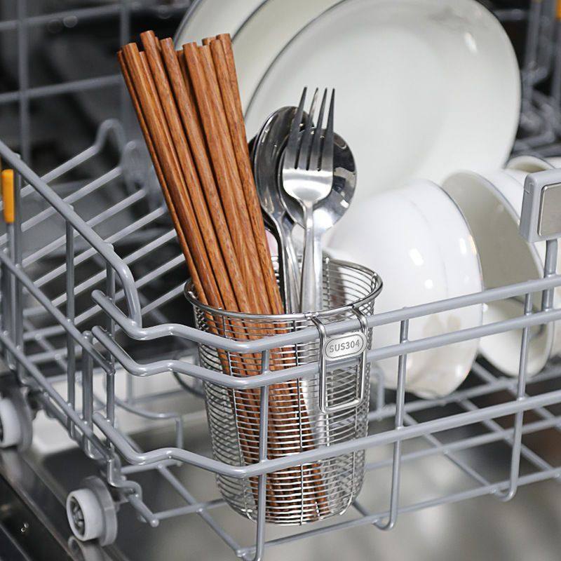 加厚304不锈钢筷子沥水防霉洗碗机专用盒勺筷筒置物架家用挂式,淘宝优惠券,粉丝福利购,淘宝优惠卷