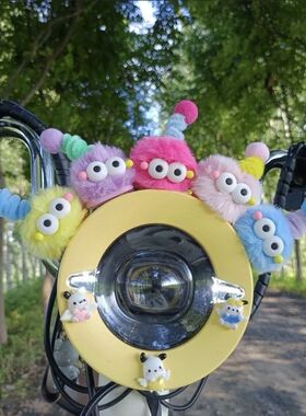 电瓶车小摆件车载创意煤