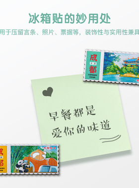 铝箔邮票款成都文创冰箱贴宽窄巷子锦里熊猫基地酒店文创礼品
