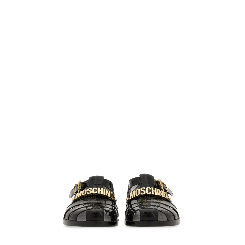 moschino/莫斯奇诺新款女鞋带标志的凉鞋时尚休闲鞋MA16501G1 - 图2