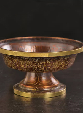 尼泊尔纯手工护法杯佛堂桌面摆件