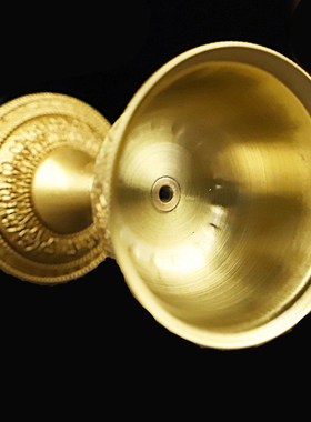 慧宝a款黄铜灯座小号桌面摆件