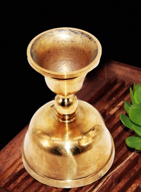 佛堂桌面摆件酥油灯座13号黄铜灯