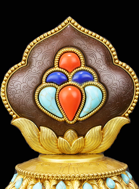 黄铜宝藏瓶B款摩尼八吉祥招财瓶