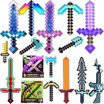 My world game toy arms diamond sword pick fire to put the lamp model foam axe and arrow machine gun office