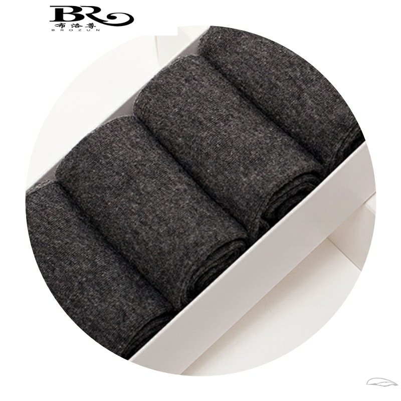 纯白色商务休闲秋季中腰秋中筒袜 布洛尊短袜/打底袜/丝袜/美腿袜