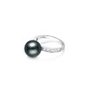 LynnHaven heart diamond and pearl ring