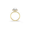 LynnHaven Linmin SKY Parallel Universe Akoya Seawater Pearl 18K Gold Diamond Ring Gift