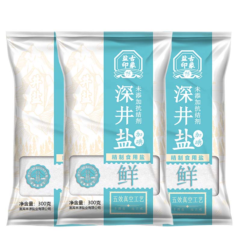 四川未加碘加碘食用盐300g