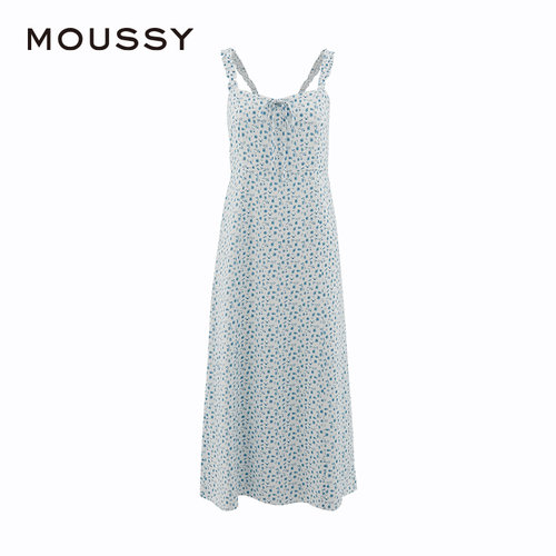 MOUSSY 春季甜美俏皮森系度假风碎花吊带连衣裙女028HS730-1871 - 图3