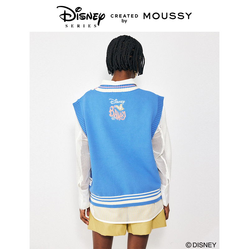 MOUSSY 夏季迪士尼合作款立体绣针织背心女010GSY70-0000 - 图2