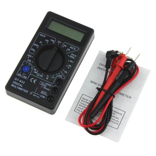 DT832 Multimeter, Handmultimeter, Multimeter, Elektriker-Multimeter, Ein-Aus-Summer