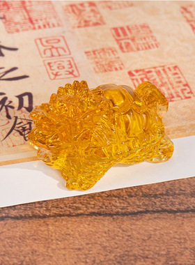 龙龟摆件卧室床头摆件家居装饰开业婚庆礼品玻璃制品