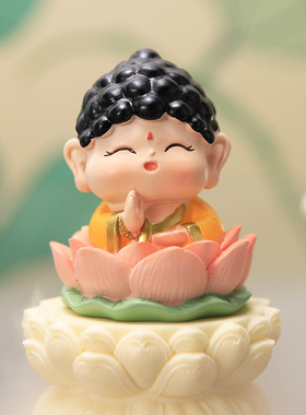 欢喜小神仙摆件国潮公仔手办客厅办公室桌面创意解压小摆件定制