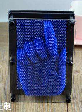 长方形塑料三维针画手印 手模克隆手掌模型针雕DIY百变针装饰摆件