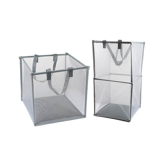 网纱可折叠脏衣篓筐洗衣篮衣服收纳篮 便携脏衣篮大号居家脏衣篓