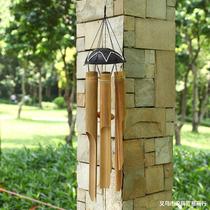 Bamboo Chinese style wind bell hanging decoration Bamboo Silo Hotel Decorated Air Pendant Summer Retro Birthday Present