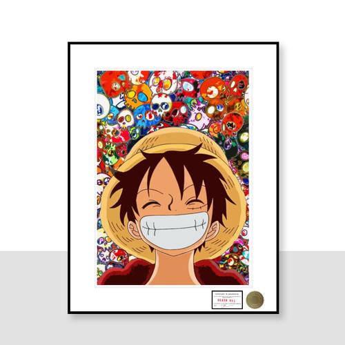 Death NYC海贼王潮流版画death nyc签名限量版画路飞卧室客厅挂画 - 图2