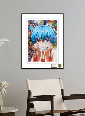 DeathNYC版画EVA绫波丽动漫女孩装饰画光琳现代客厅卧室装饰画