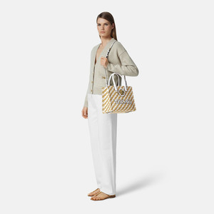 【季末优惠】VERSACE/范思哲 Chain Stripes La Medusa小号托特包