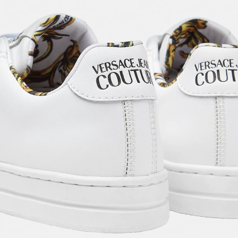 Женские кроссовки Versace Jeans Couture Court88V Badge Baroque Sports Casual Shoes Little White Shoes