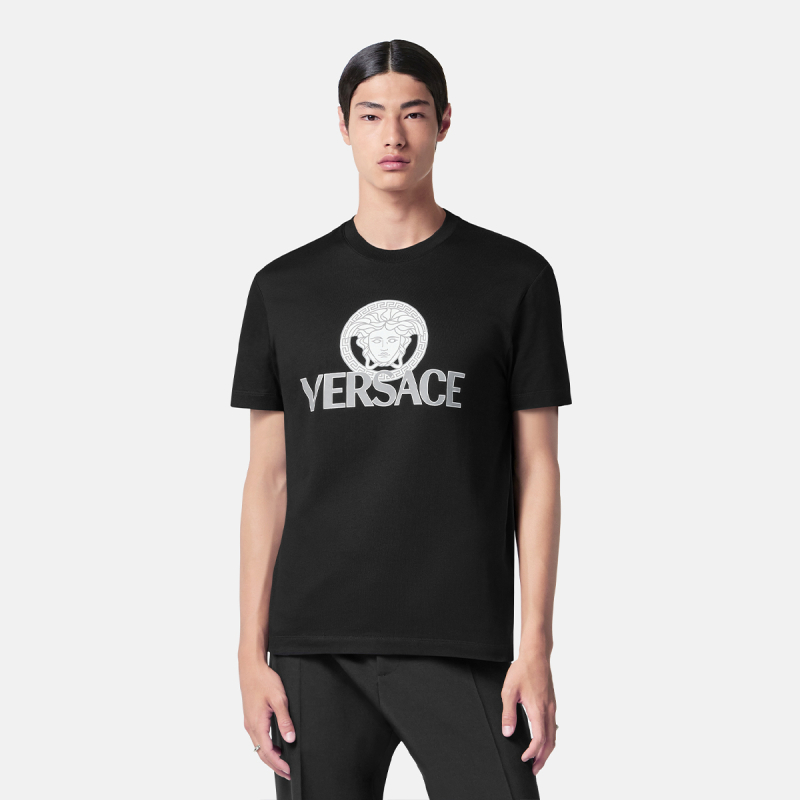 【春夏新品】VERSACE/范思哲男士Medusa Logo T恤-图1