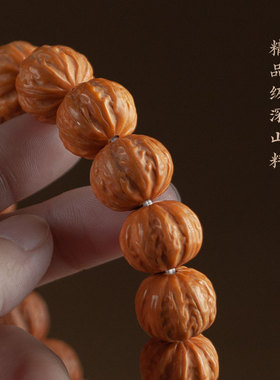 阿七京八棱猴头核桃手串