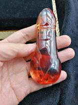 Xun Tang Ancient Play Old Antique Qing Dynasty Champagne Golden Old Gem Fun Swing Piece Collection to Play Gift