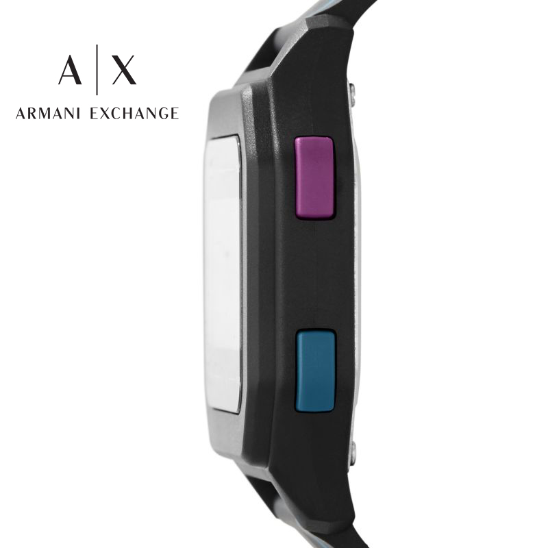 阿玛尼手表男Armani Exchange硅胶表带电子智能轻奢腕表AX2955