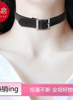 项圈颈带A1pq801-暗黑系朋克项圈女洛丽塔摇滚锁骨链配饰颈