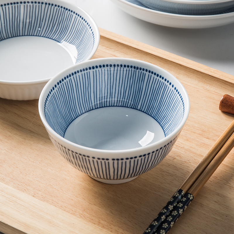 华青格日式和风ins风高颜值陶瓷菜盘米饭碗 釉下彩碗盘碟自由组合