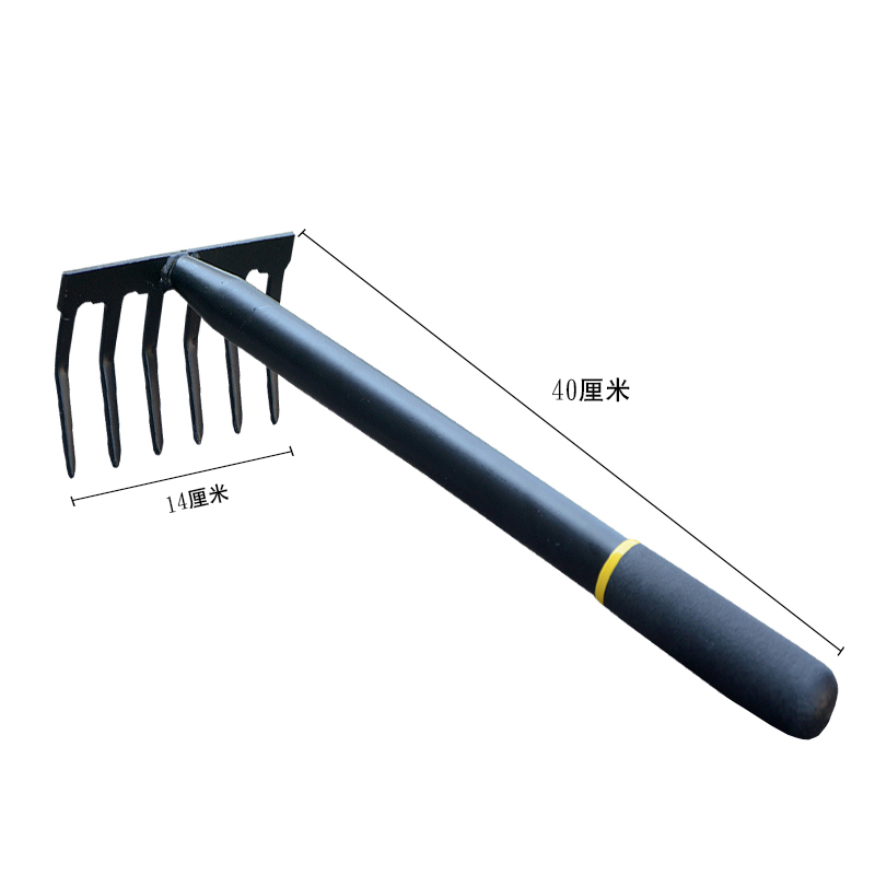 家用园林小锄头三齿锄多功能耙子种菜挖土两用锄除草户外农具园艺