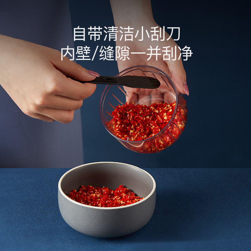 德尔玛捣蒜器电动迷你小型绞蒜器 德尔玛厨房电器绞肉/碎肉/绞菜机