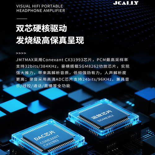 JCALLY解码耳放JM7MAX手机音频音乐耳机转接线CX31993芯片小尾巴 - 图1