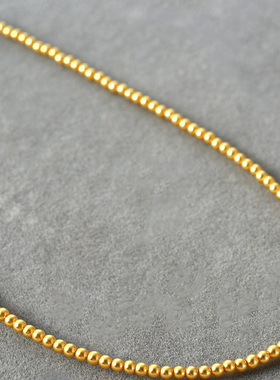 施家香槟珍珠S925银针锁骨链