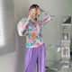 Tie dye ປ້ອງ ກັນ ແດດ ແບບ versatility ໃຫມ່ ໃນ ເສື້ອ ທີ ເຊີດ ແຂນ ຍາວ