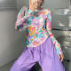 Tie dye ປ້ອງ ກັນ ແດດ ແບບ versatility ໃຫມ່ ໃນ ເສື້ອ ທີ ເຊີດ ແຂນ ຍາວ