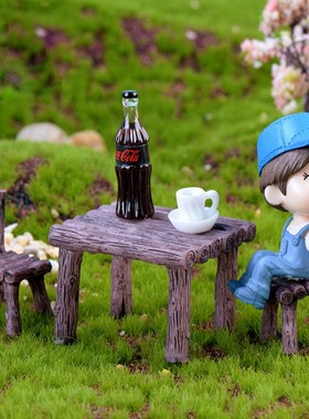 微景观木头桌椅摄影凳子小饰品