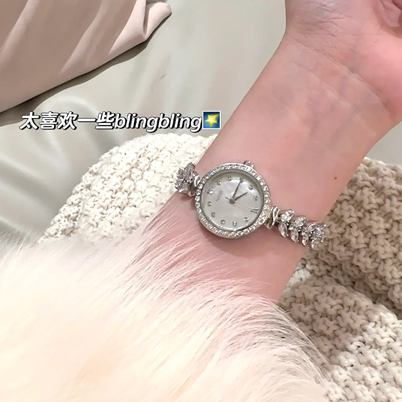 美人鱼小众轻奢女式女表鱼尾女生表 迪洛希国产腕表