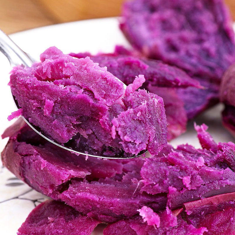 新鲜精果现挖紫心小10 5斤番薯 悦典食品番薯