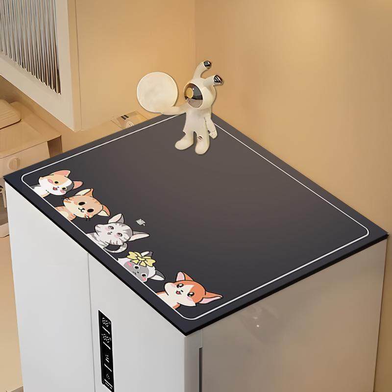 洗衣机遮盖布冰箱防尘盖垫卡通新款单双开门顶盖巾罩垫子单开门遮,淘宝优惠券,粉丝福利购,淘宝优惠卷