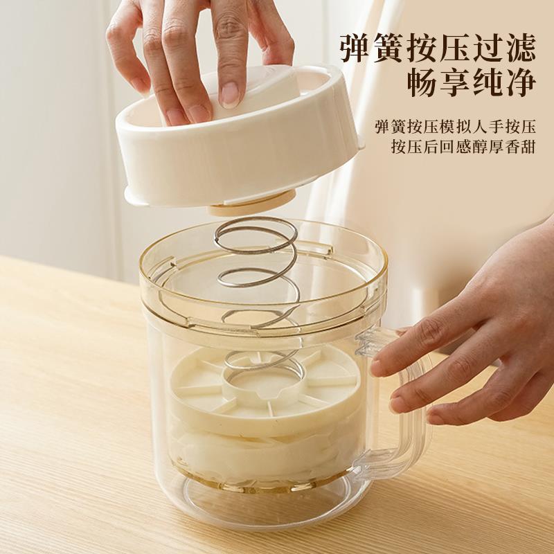 干噎酸奶过滤器自制希腊老酸奶分离神器纱布分离乳清酸奶机冷萃机 - 图0