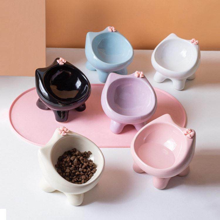 猫碗增高架宠物碗高脚狗盆狗碗猫食盆陶瓷防打翻慢食碗护颈,淘宝优惠券,粉丝福利购,淘宝优惠卷