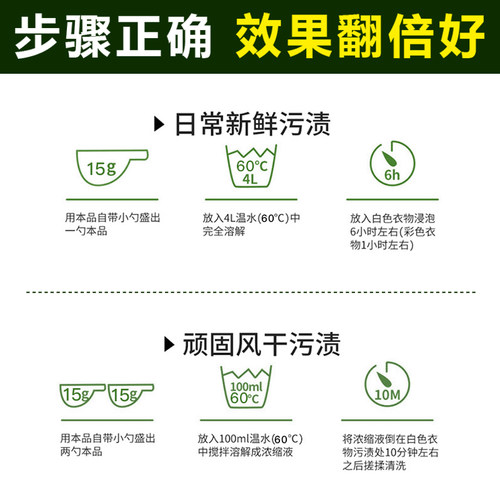漂白剂白色彩色衣物强力去渍去黄增白除染色粉白衣服发黄洗白神器 - 图2